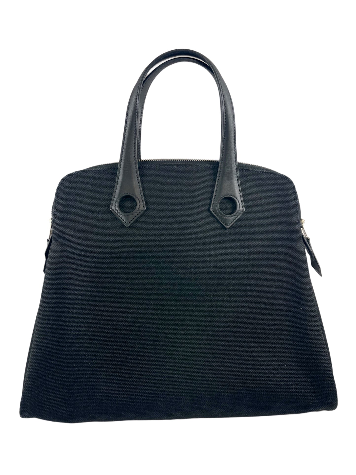 B0003 HERMES エルメス サックイブーPM 黒 トワルアッシュ □I刻印 Hand bag Tote bag