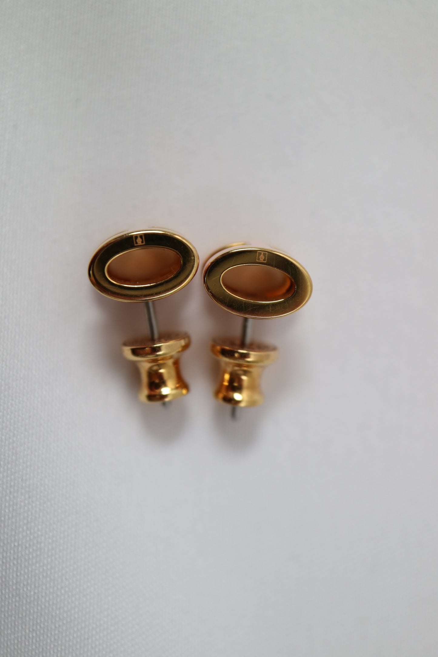 HERMES ミニ・ポップH ローズ ドラジェ ピアス