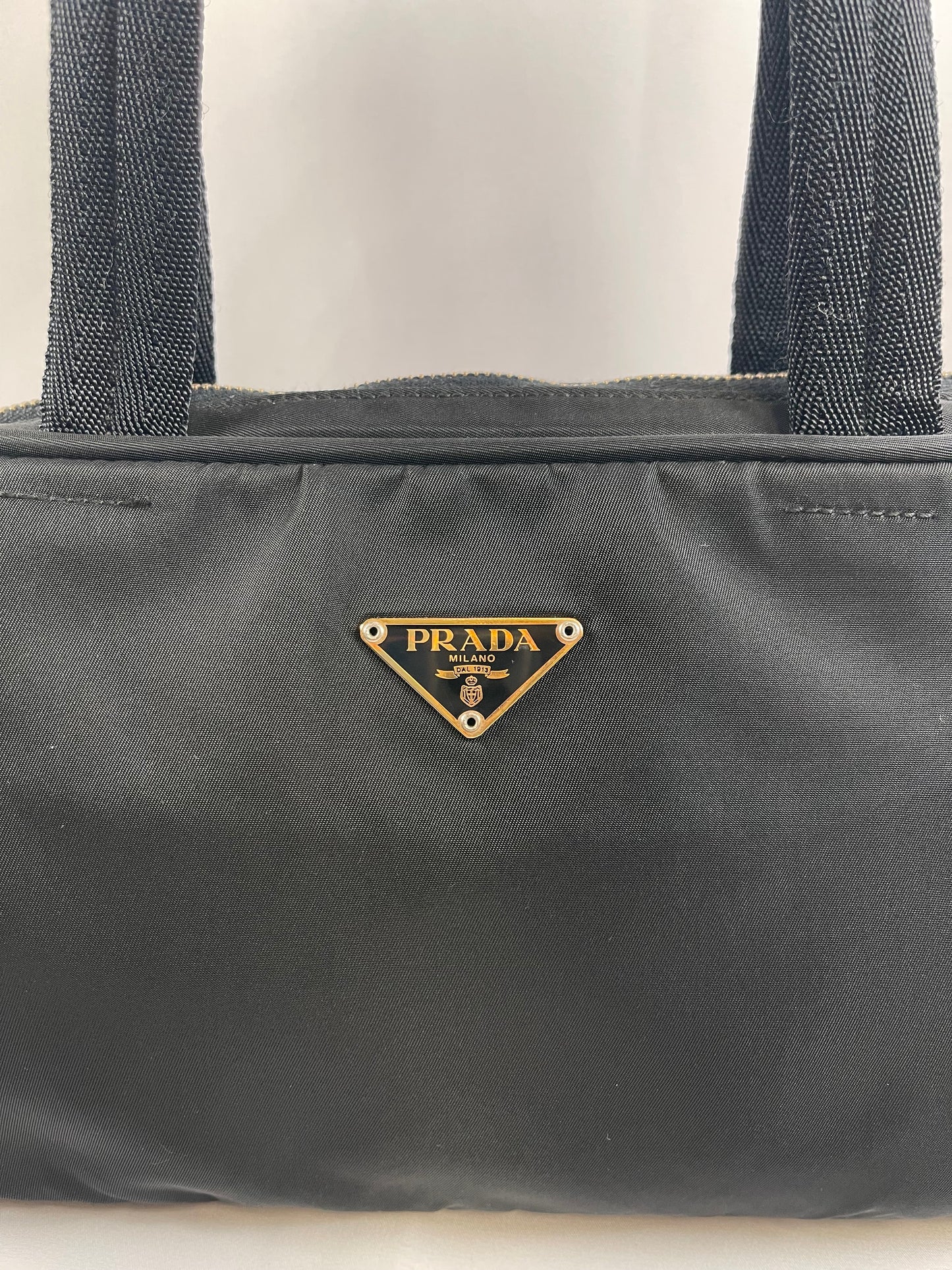 B0015 PRADA プラダ ハンドバッグ ナイロン ブラック