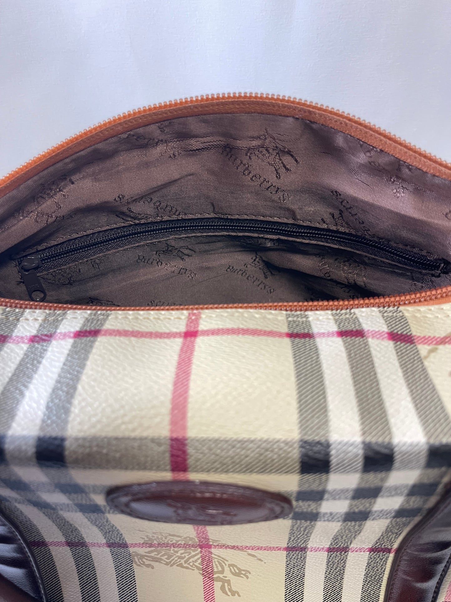 B0011 Burberry バーバリー 2way bag PVC