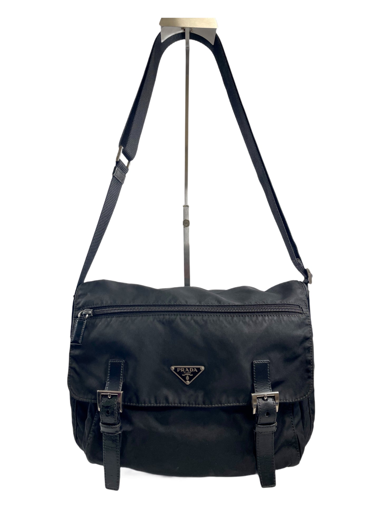 B0012 PRADA ショルダーバッグ ブラック ナイロン