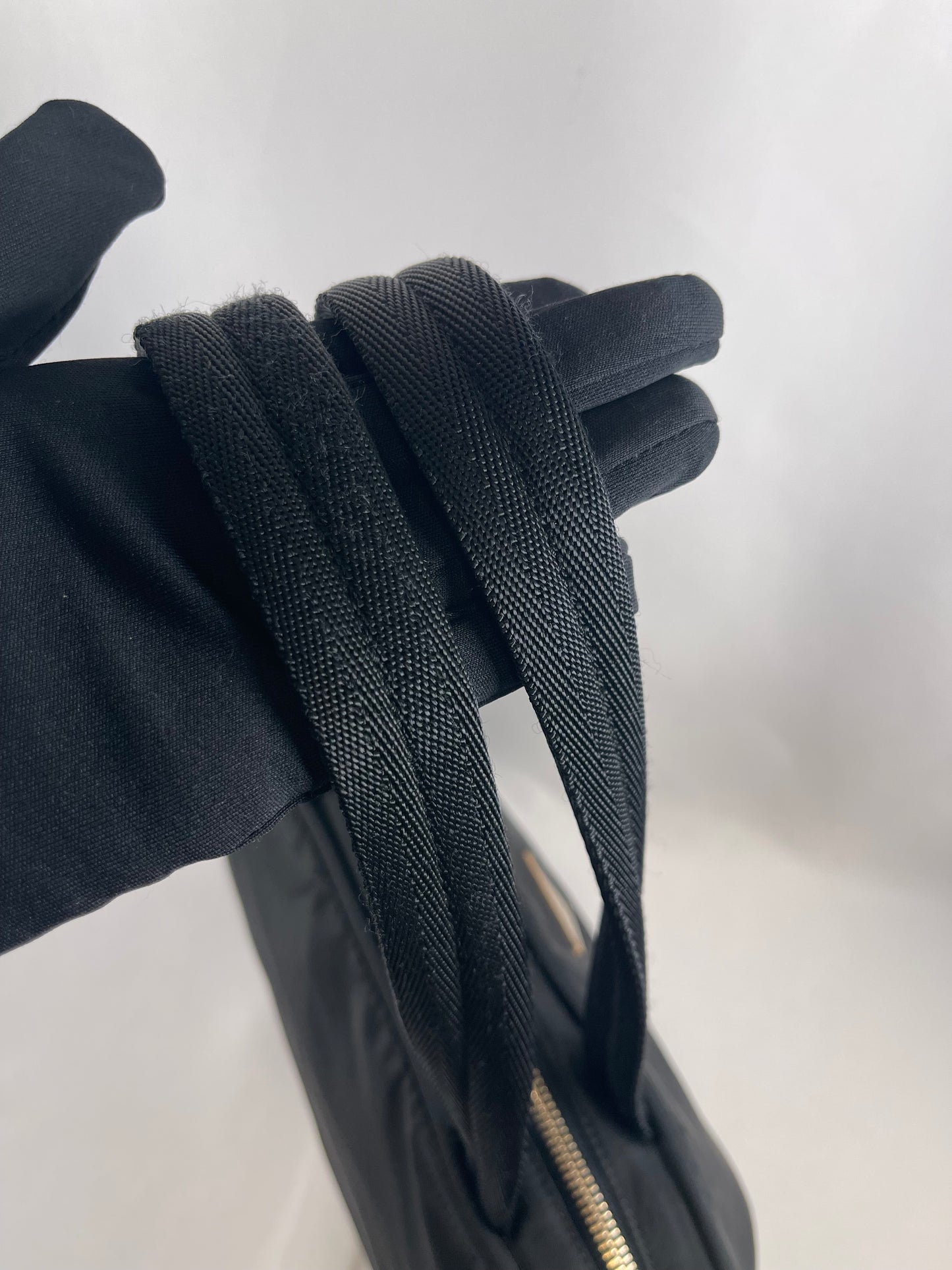 B0015 PRADA プラダ ハンドバッグ ナイロン ブラック