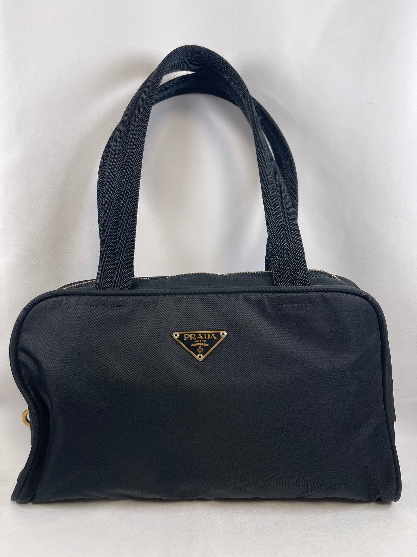 B0015 PRADA プラダ ハンドバッグ ナイロン ブラック
