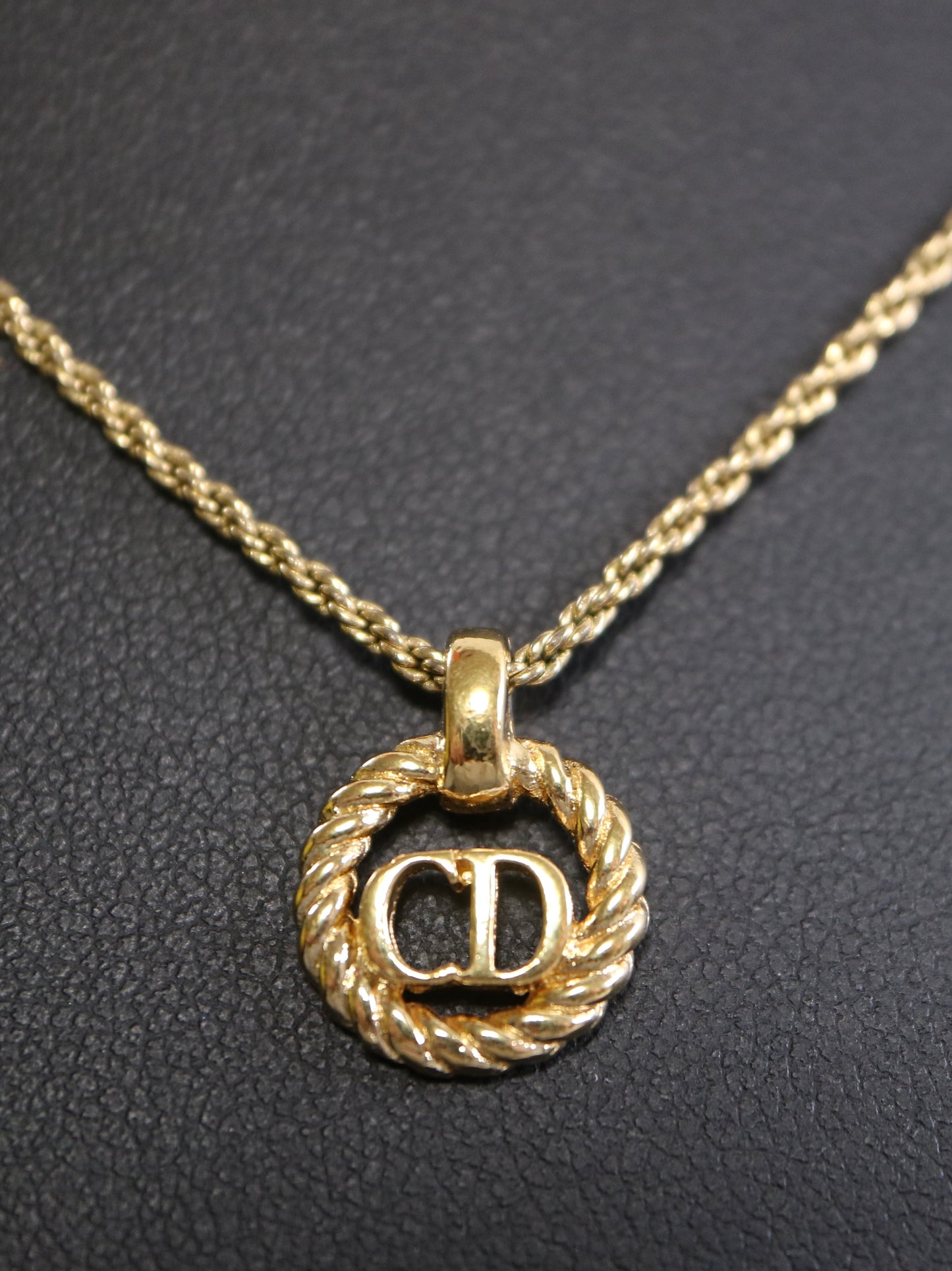 A0003 Christian Dior クリスチャンディオール ネックレス GP ゴールド