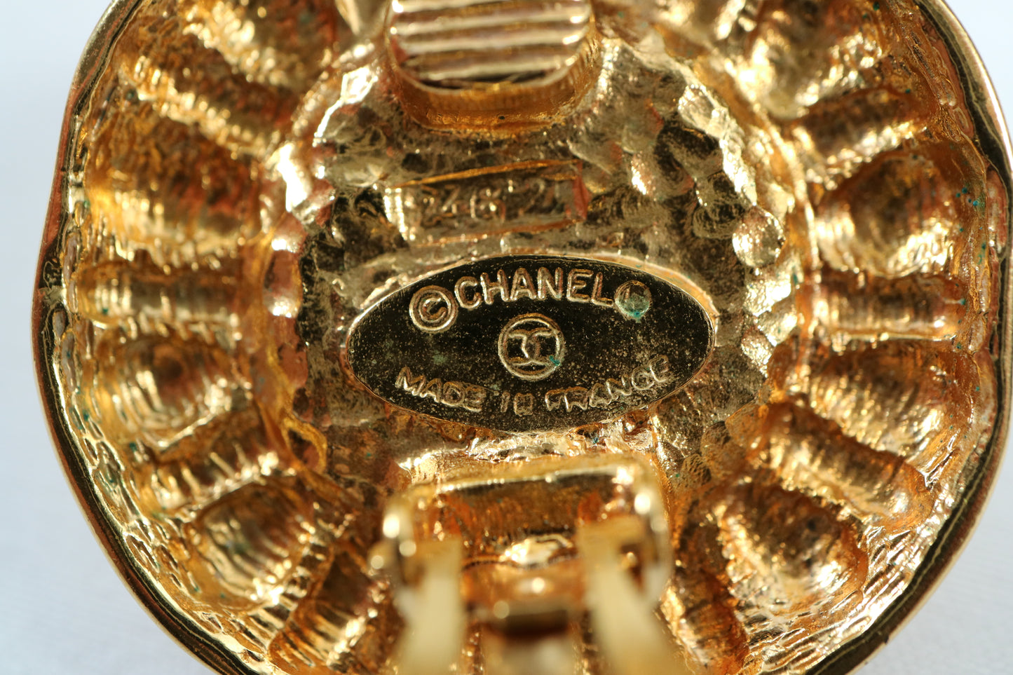 A0006 CHANEL シャネル Earrings イヤリング ゴールド パール
