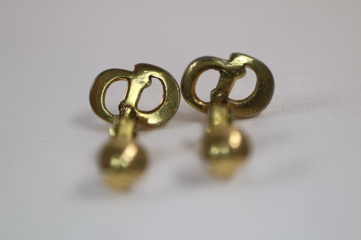 A0009 Christian Dior クリスチャンディオール Earrings イヤリング GP ゴールド
