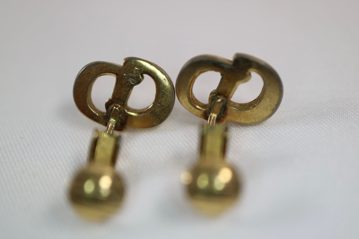 A0009 Christian Dior クリスチャンディオール Earrings イヤリング GP ゴールド