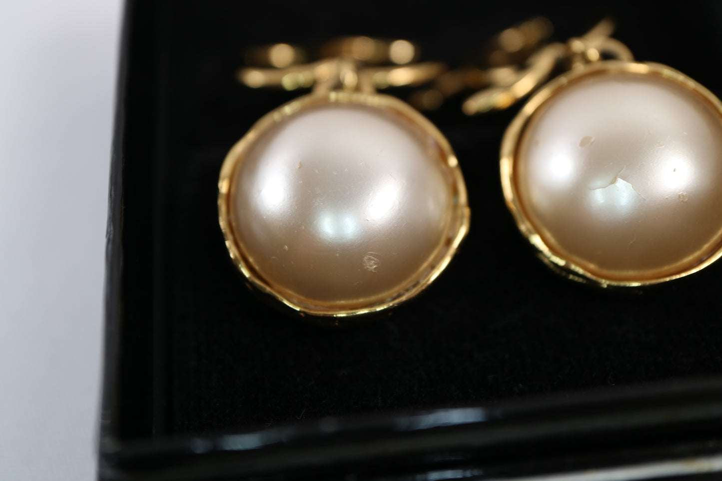 A0011 CHANEL シャネル イヤリング Earrings 94P ゴールド パール