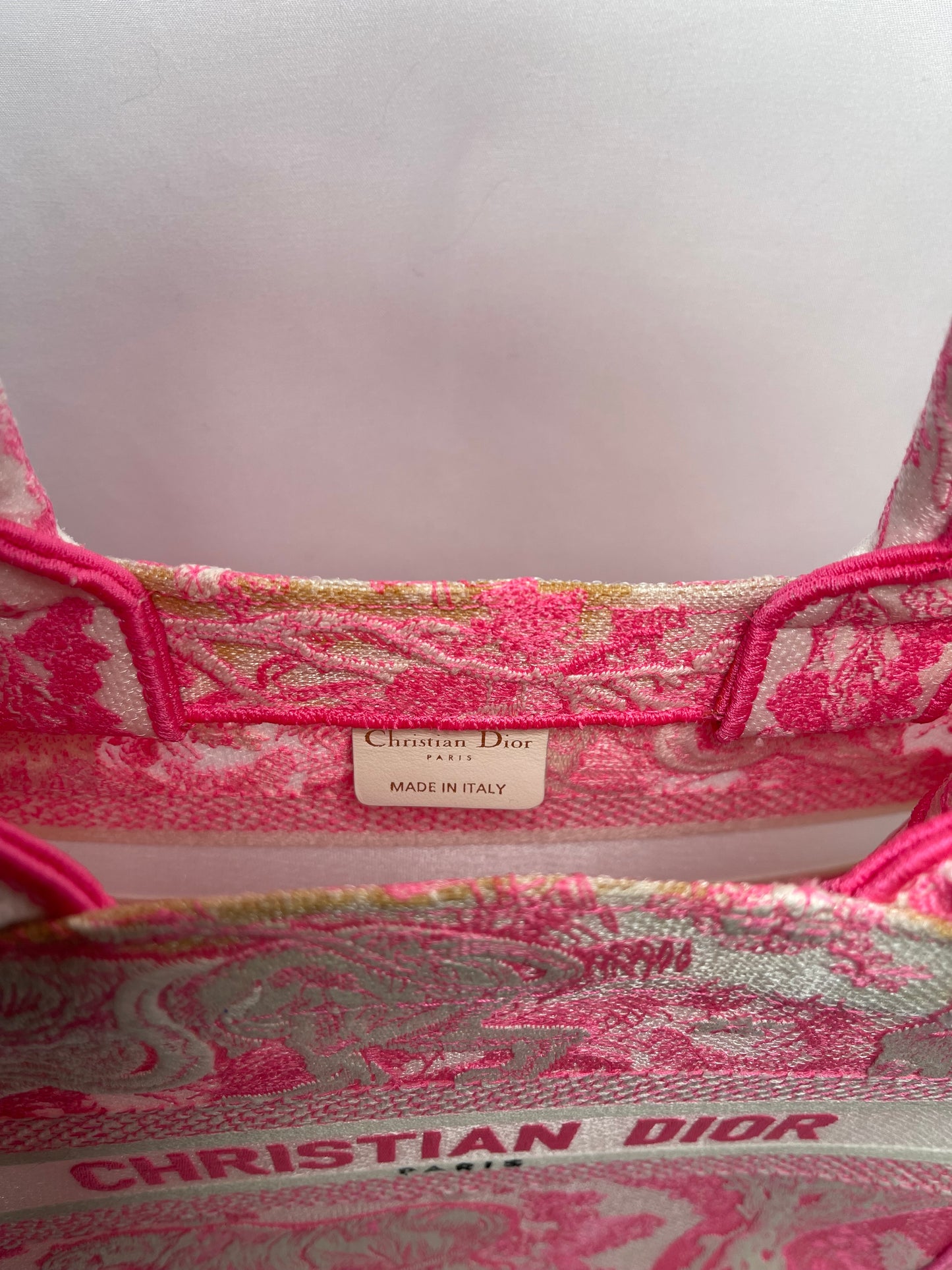 B0002 Christian Dior ディオール ブックトート バッグ スモール Hand bag