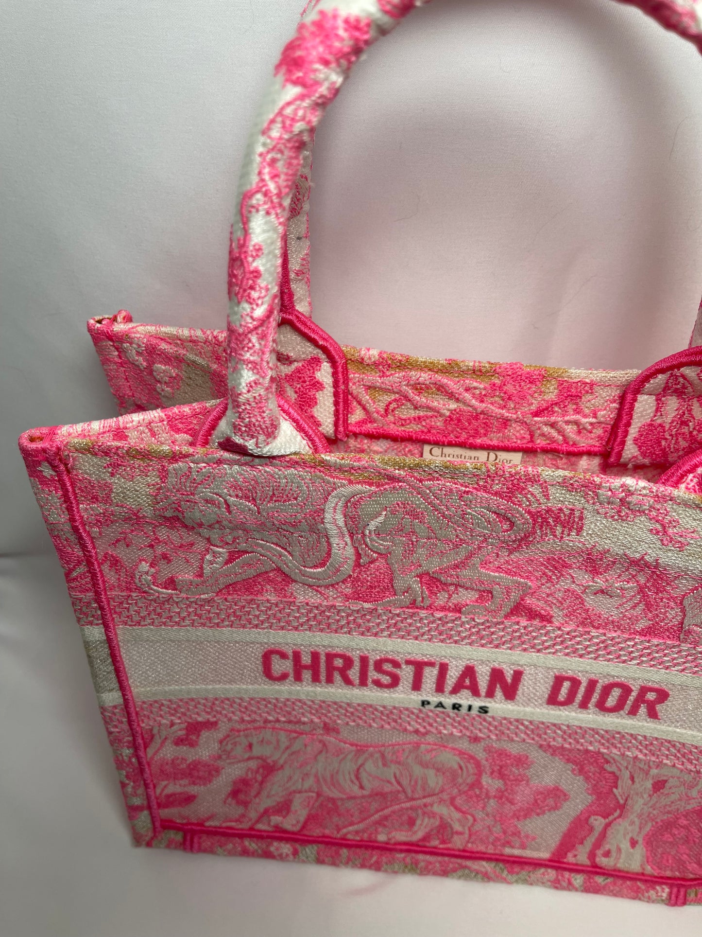 B0002 Christian Dior ディオール ブックトート バッグ スモール Hand bag