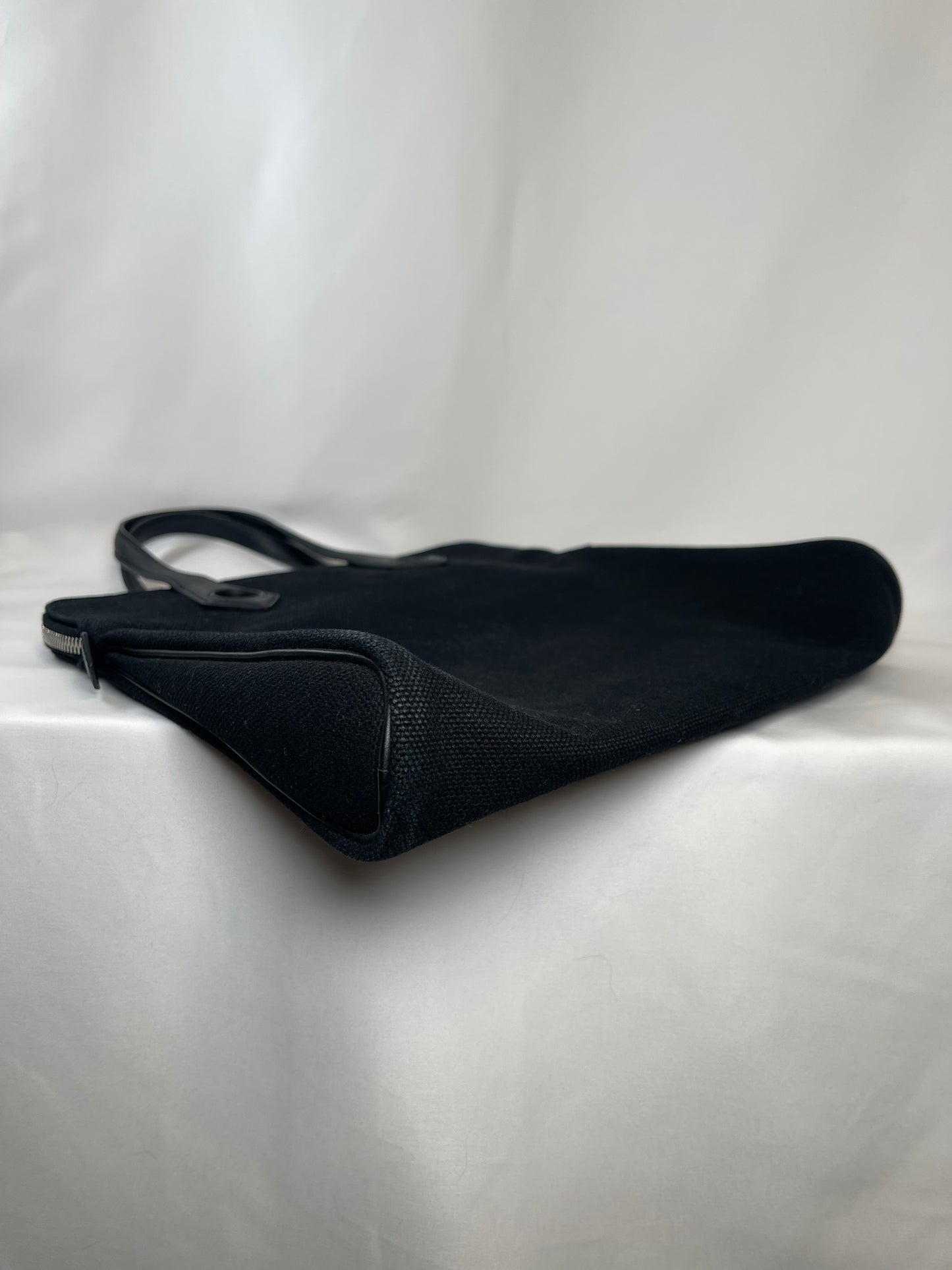 B0003 HERMES エルメス サックイブーPM 黒 トワルアッシュ □I刻印 Hand bag Tote bag