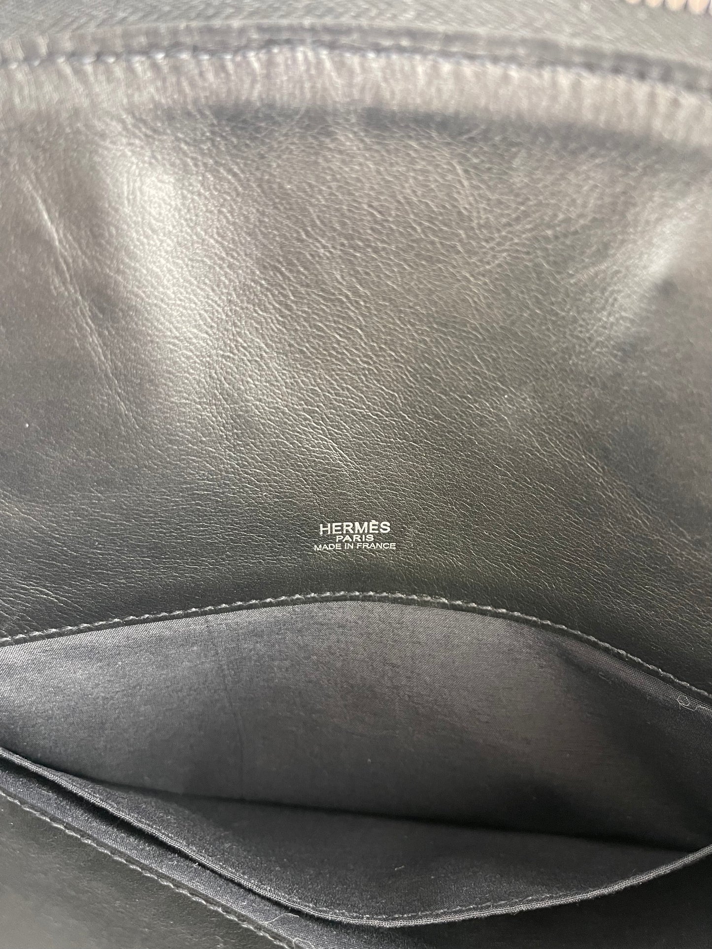 B0003 HERMES エルメス サックイブーPM 黒 トワルアッシュ □I刻印 Hand bag Tote bag