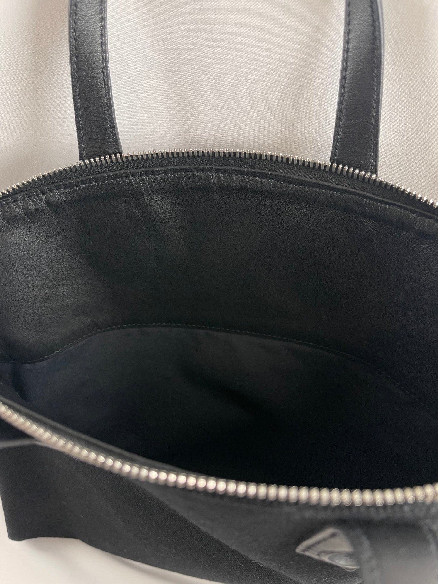 B0003 HERMES エルメス サックイブーPM 黒 トワルアッシュ □I刻印 Hand bag Tote bag