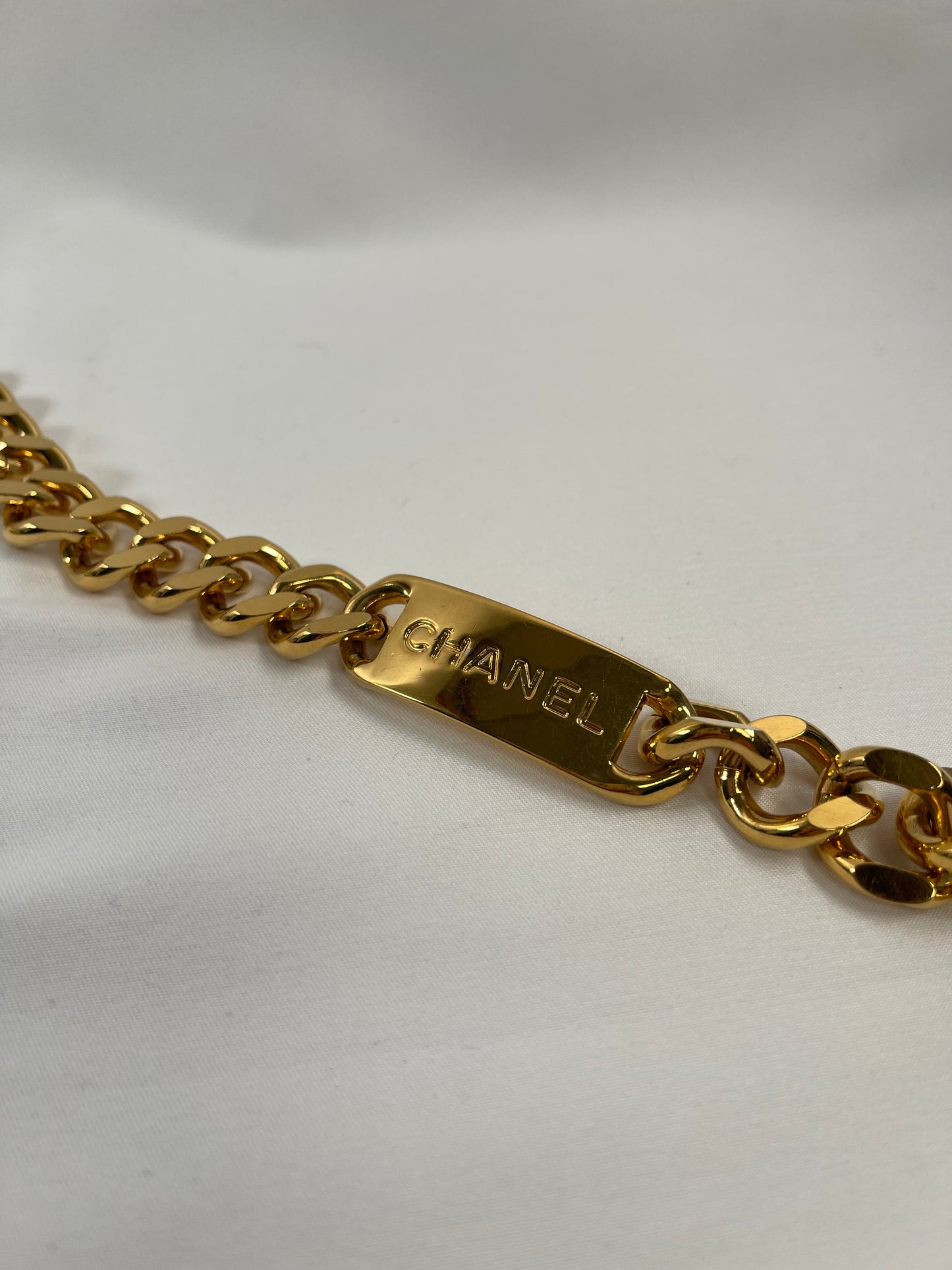 A0010 CHANEL シャネル chain belt チェーンベルト ゴールド