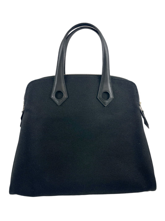 B0003 HERMES エルメス　サックイブーPM 黒　トワルアッシュ　□I刻印 Hand bag Tote bag