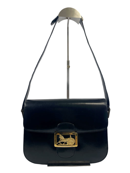 B0016 セリーヌ Celine ショルダーバッグ ブラック レザー