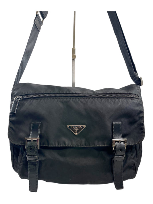 B0012 PRADA ショルダーバッグ ブラック ナイロン