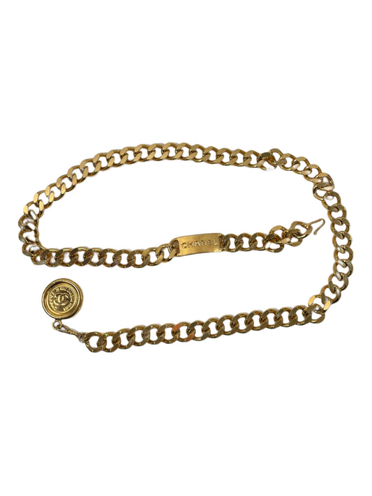 A0010 CHANEL シャネル chain belt チェーンベルト ゴールド