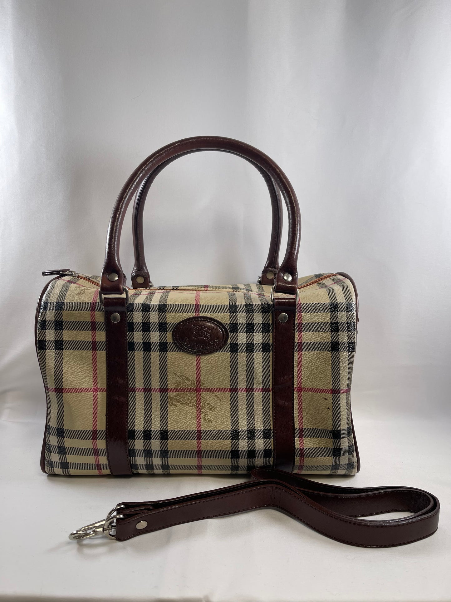 B0011 Burberry バーバリー 2way bag PVC