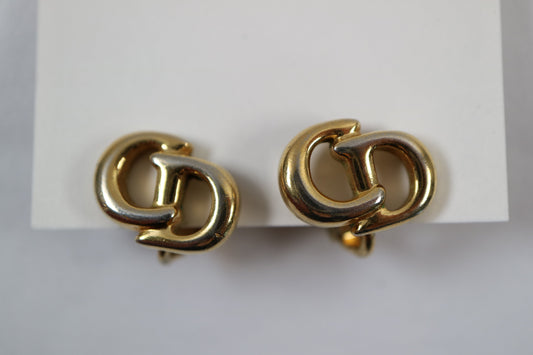 A0009 Christian Dior クリスチャンディオール Earrings イヤリング GP ゴールド