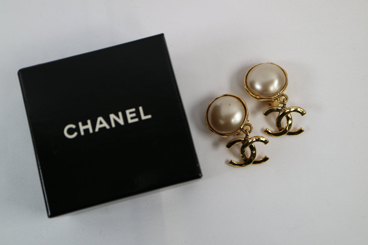 A0011 CHANEL シャネル イヤリング Earrings 94P ゴールド パール