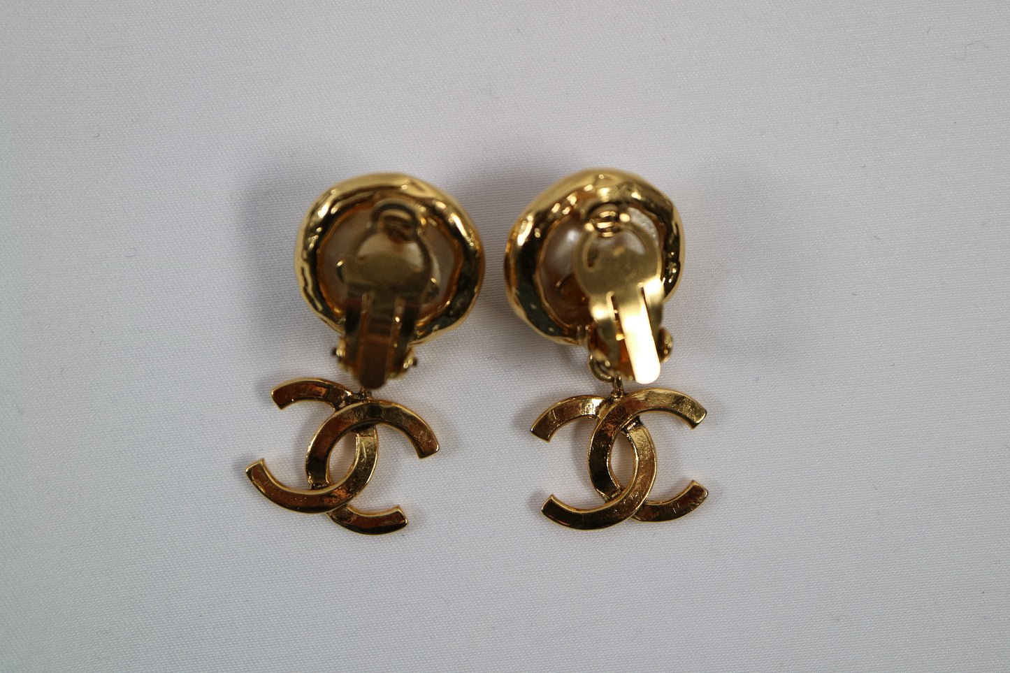A0011 CHANEL シャネル イヤリング Earrings 94P ゴールド パール